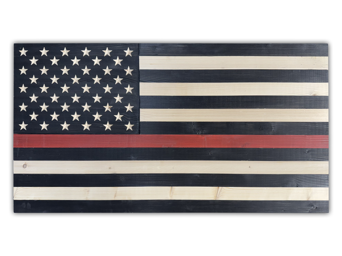 Classic Wooden American Flag