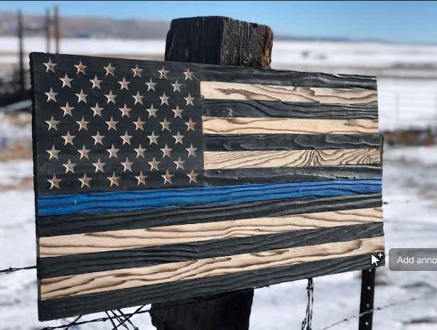 Thin Blue Line Flag