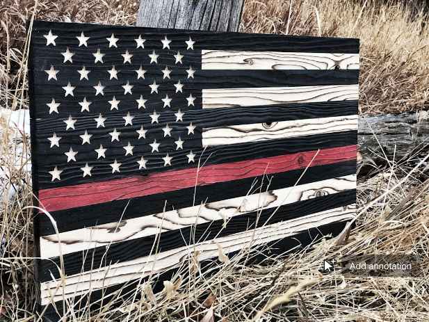 Thin Red Line Flag